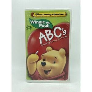 Disney Winnie The Pooh ABC's Discovering Letters And Words VHS 2004 Tested Works